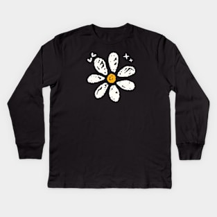 Daisy-Flower Kids Long Sleeve T-Shirt